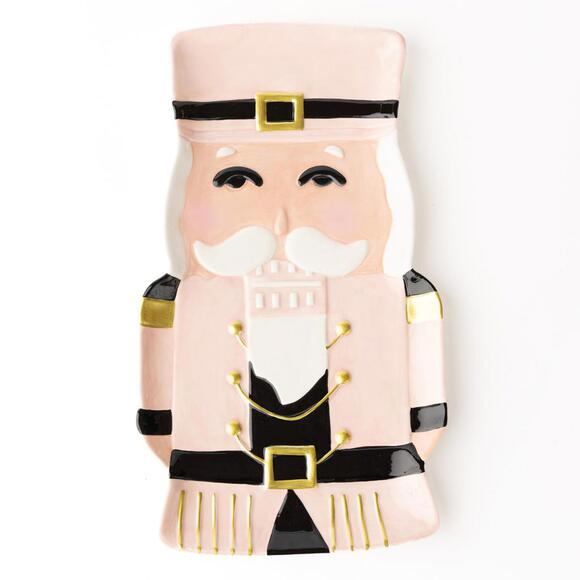 Other - 8 Oak Lane Pink Santa Nutcracker Platter Large 13" x 8"